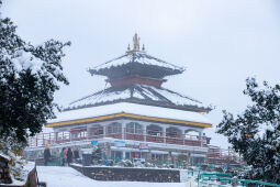 Chandragiri Hills in winter.