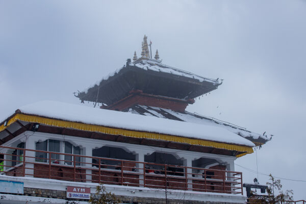 Chandragiri Hills in winter.