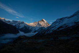 Mt. Machhapuchree peak.