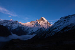 Mt. Machhapuchhre peak.