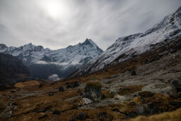 Mt. Machhapuchree peak.