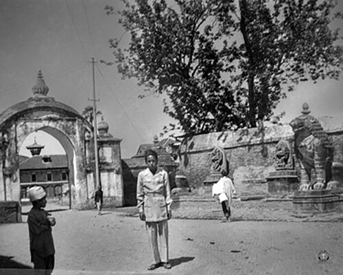 Old photo of Bhaktapur Durbar Square