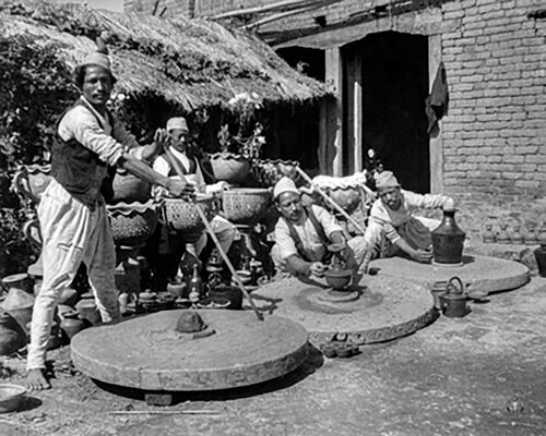 Pottery Square in Bhaktapur around 1961 AD