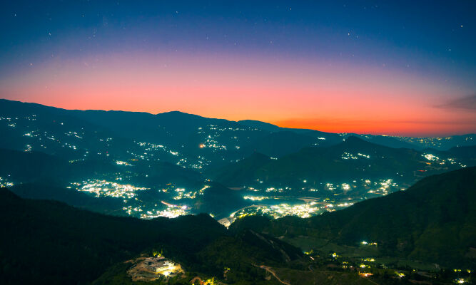 Stunning Night View of Dipayal Doti, (Farwest Nepal)