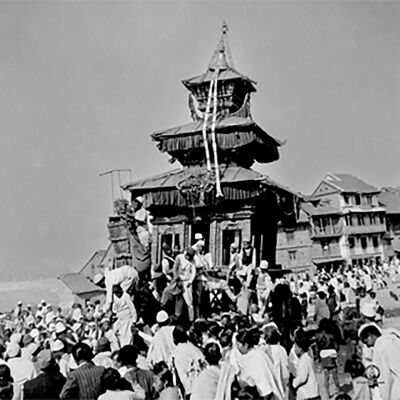The famous Bisket Jatra of Bhaktapur dates back more than 8 centuries