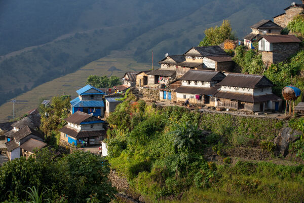 Bhujung Village, Nepal.
