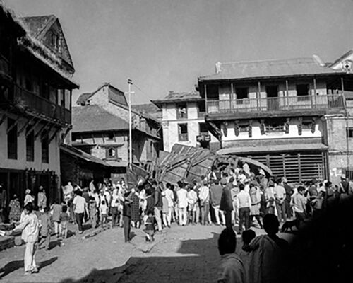 Old photo of Bhaktapur, Nepal