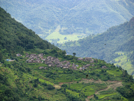 Village view on the way to Poon Hill Trek