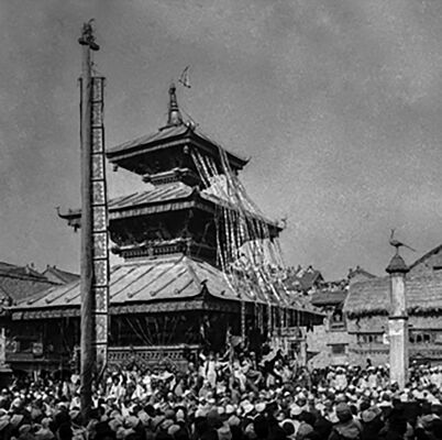 Old photo of Balkumari Temple, Madhyapur Thimi