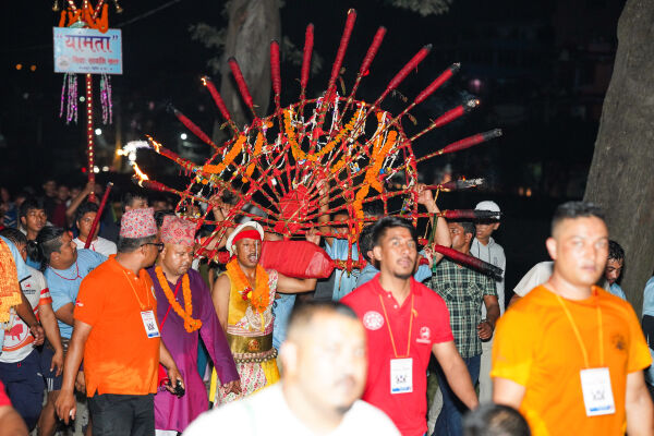 tongue piercing festival, Madhyapur Thimi, Nepal