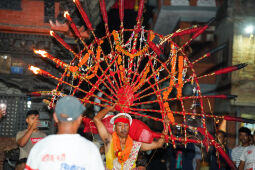 tongue piercing festival, Madhyapur Thimi, Nepal