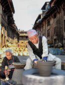 Pottery making at Madhyapur Thimi, Bhaktapur