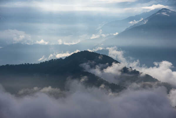 cloudy morning, Khandbari