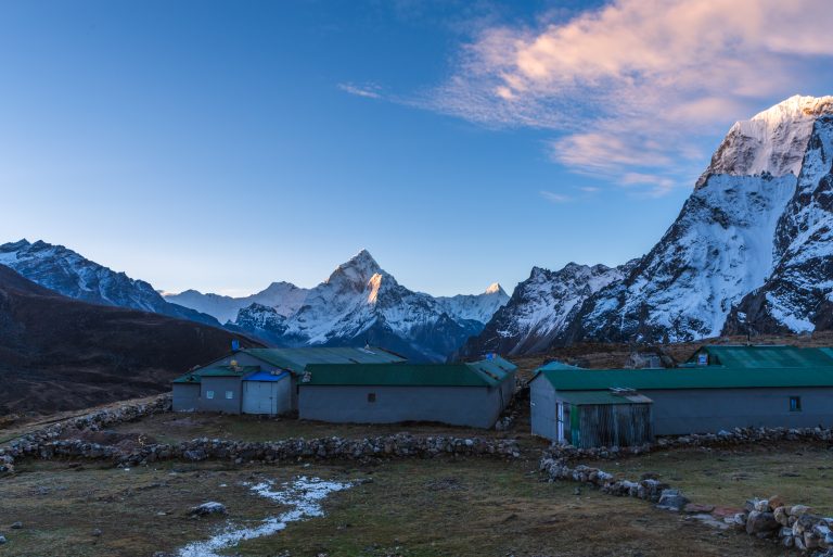 Photography trek in Nepal: Ama Dablam view from Dzongla