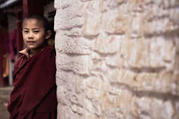 Monk at Mustang, Nepal