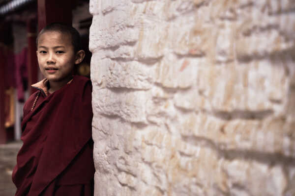 Monk at Mustang, Nepal