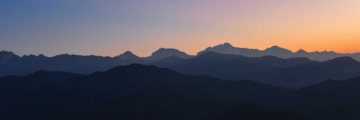 Mountain panoramic view from Sarangkot