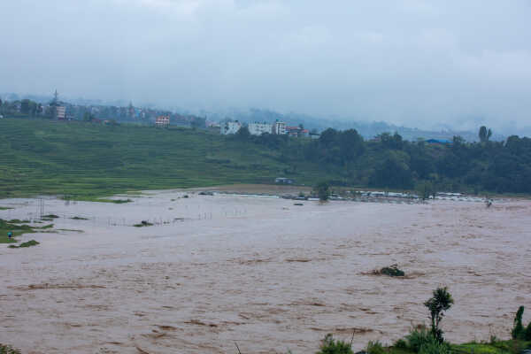 Flood in Kathmandu valley.