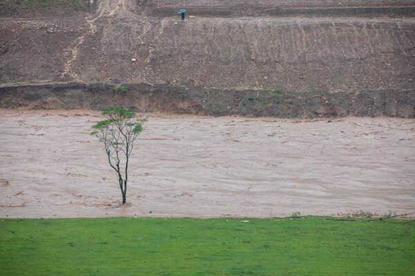 Flood in Kathmandu valley.