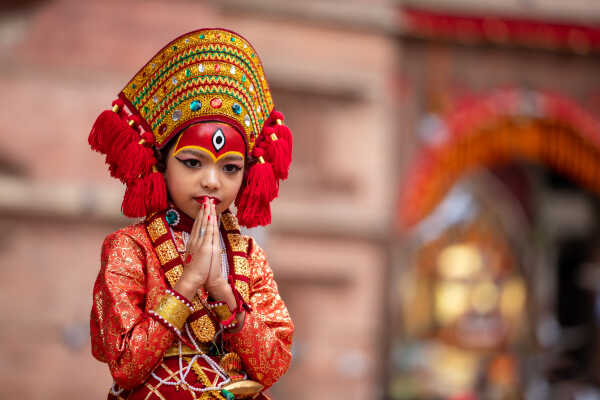 Kumari Puja, Basantapur.