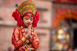 Kumari Puja, Basantapur.