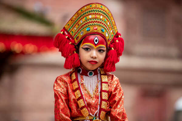 Kumari Puja, Basantapur.