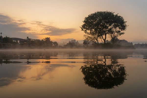 Taudaha Lake in the early morning