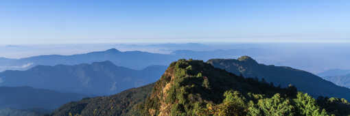 Beautiful morning Panorama view form Pakedanda, Helambu