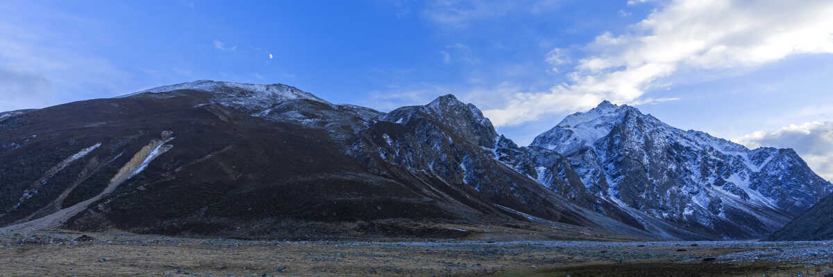 Beautiful panoramic view from Tshongsa, Humla