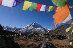 Prayer flags, Tsho Rolpa Lake Trek