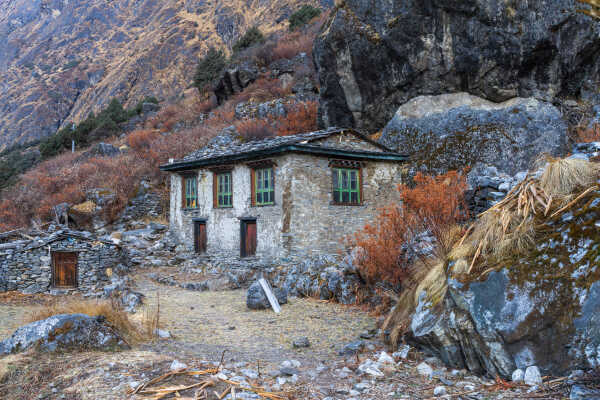 Stone house in Rolwaling valley