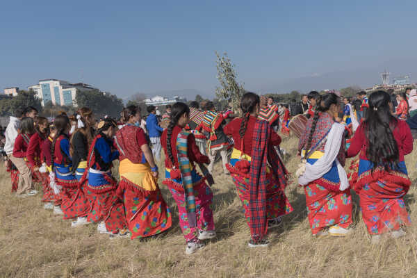 Celebrating Udhauli festivel Kirant Sunuwar (Koinch)