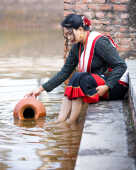 Newari Dress Portrait.