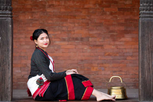 Newari Dress Portrait.