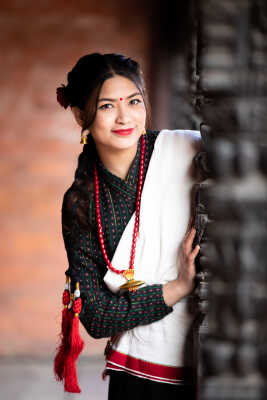 Newari Dress Portrait.