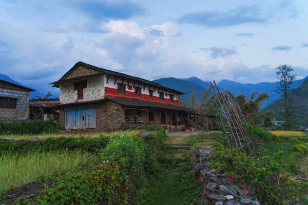 A abondoned house in Gachok, Kaski