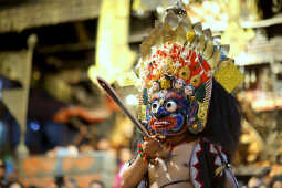 Bhaila deity performing during Layaku 2082
