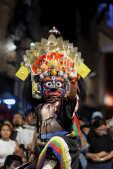 Bhaila deity performing during Layaku, Madhyapur Thimi 2082