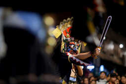 Bhaila deity performing during Layaku, Madhyapur Thimi 2082