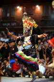 Bhaila deity performing during Layaku Bhaila 2082