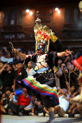 Bhaila deity performing during Layaku Bhaila 2082