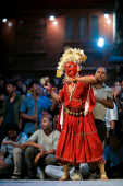Daangi deity performing during Layaku Bhaila