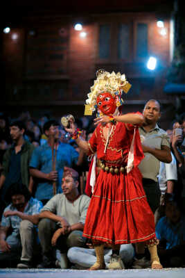 Daangi deity performing during Layaku Bhaila