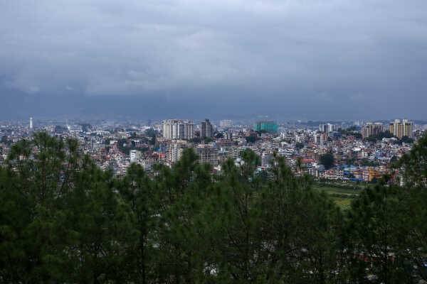 Kathmandu Valley In Monsoon Season