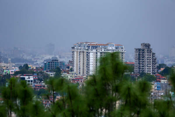 Kathmandu Valley In Monsoon Season