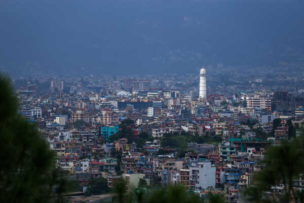 Kathmandu Valley In Monsoon Season
