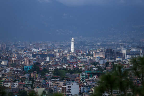 Kathmandu Valley In Monsoon Season