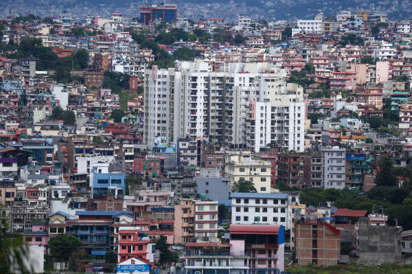 Kathmandu Valley In Monsoon Season