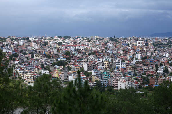 Kathmandu Valley In Monsoon Season