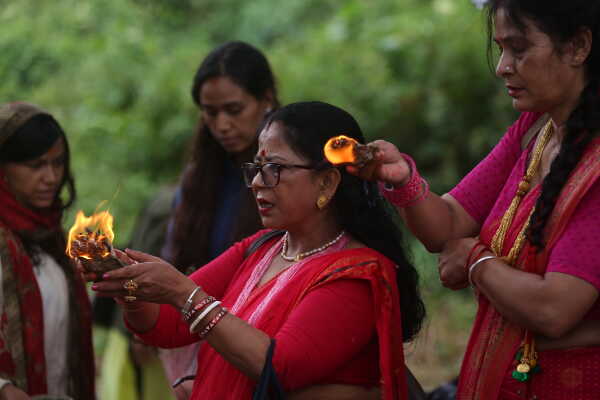 Women Observing Rishi Panchami 2025, Kathmandu